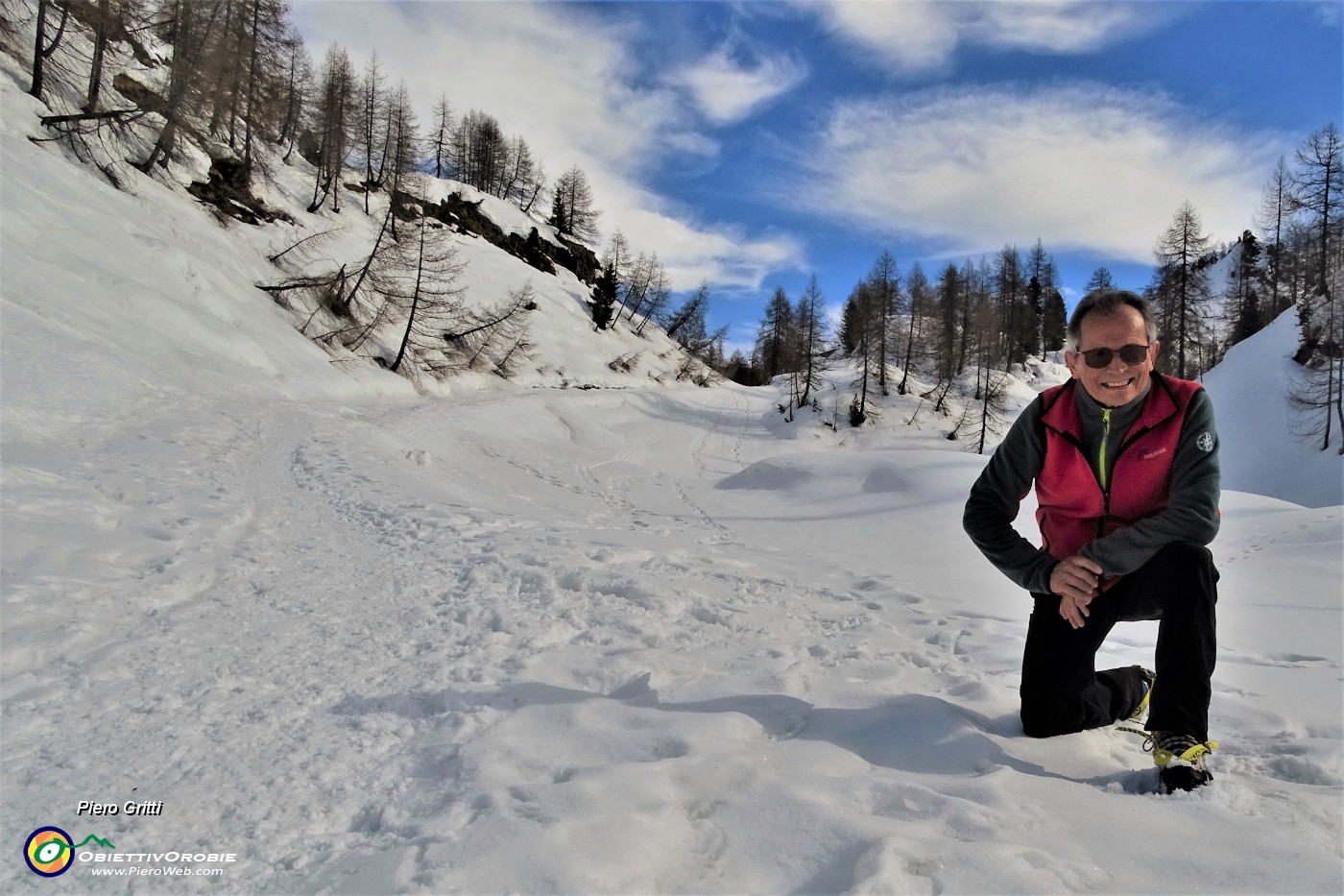 33 Belli i larici sul bianco della neve e nell'azzurro del cielo!.JPG